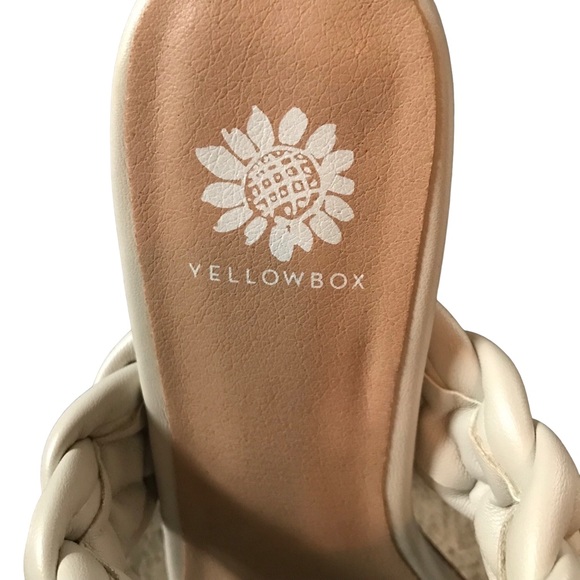 NWT. Yellow Box Ceana Bone slip on heels Would be great for Spring & Summer! 🌸 - Picture 6 of 9